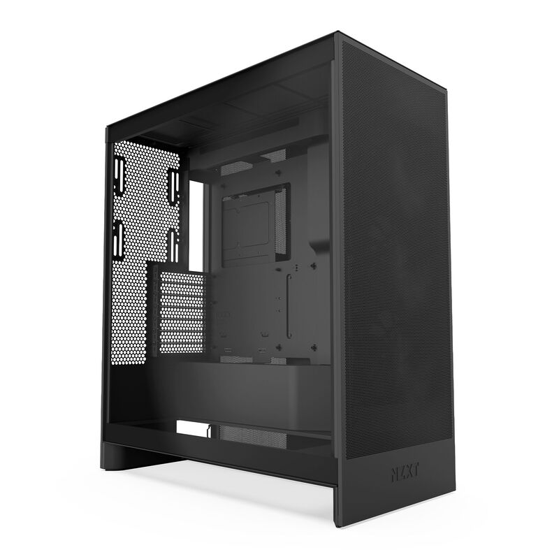 NZXT H7 Flow kabinett midtårn E-ATX herdet glass svart forfra