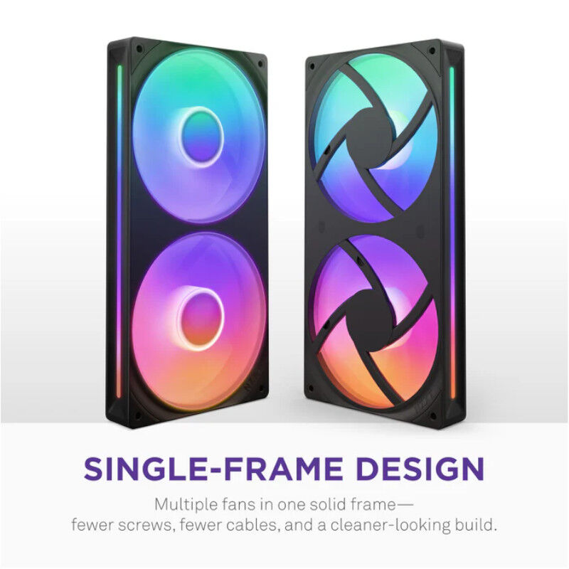 NZXT Kraken Core 240 RGB AIO vannkjøling 240 mm svart montert i PC