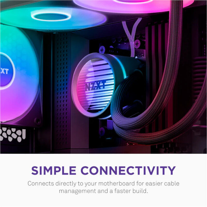 Oversikt over radiator på NZXT Kraken Core 360 RGB AIO vannkjøling 360 mm svart