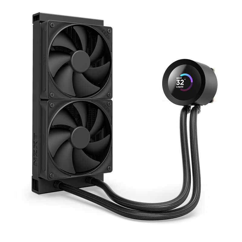 Detalj av NZXT Kraken Plus 240 AIO vannkjøling 240 mm LCD svart