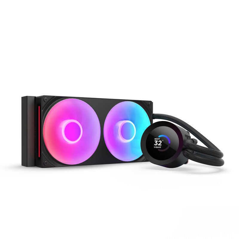 NZXT Kraken Plus 240 RGB AIO vannkjøling 240 mm LCD svart forfra