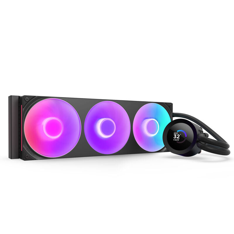 NZXT Kraken Plus 360 RGB AIO vannkjøling LCD 360 mm svart forfra