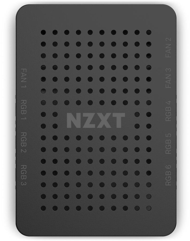 NZXT RGB- og viftekontroller V2 6-kanals bakside