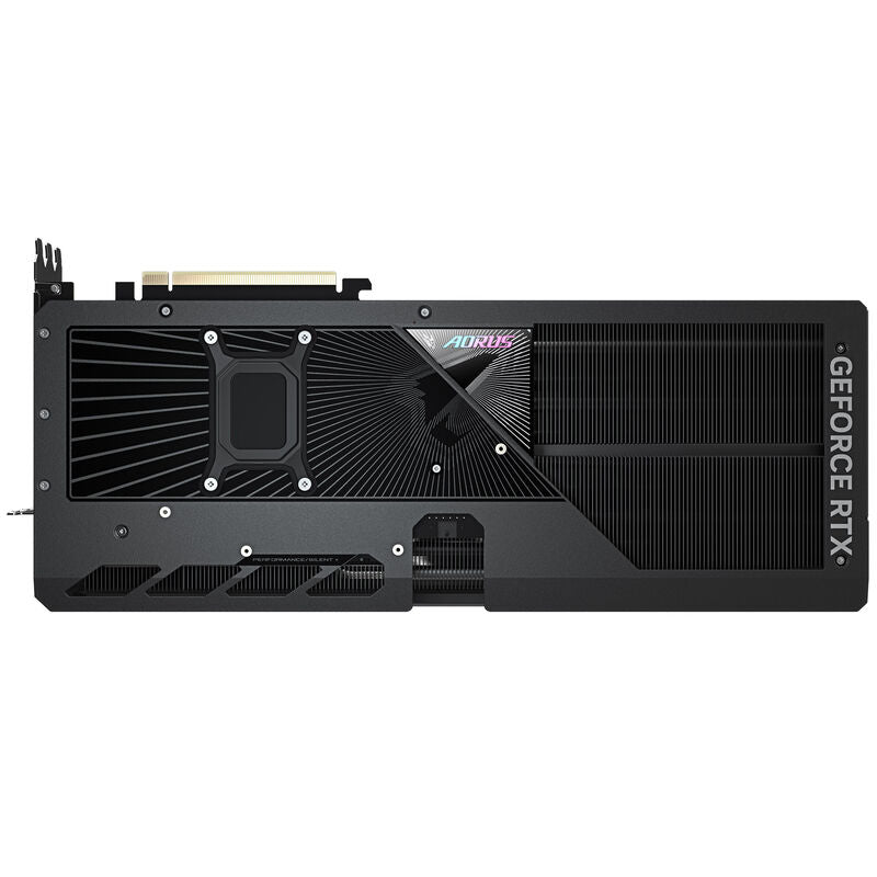 Oversikt over Gigabyte Aorus RTX 5080 Master grafikkort design