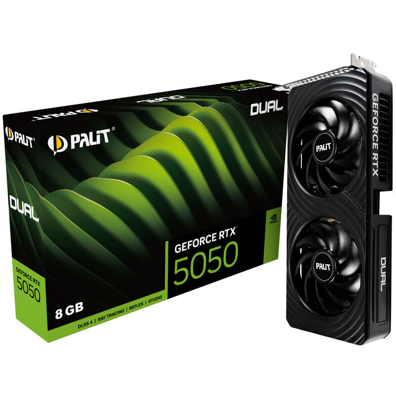 Palit GeForce RTX 5050 Dual grafikkort forfra