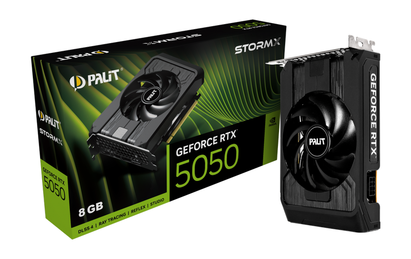 Palit GeForce RTX 5050 StormX grafikkort forfra