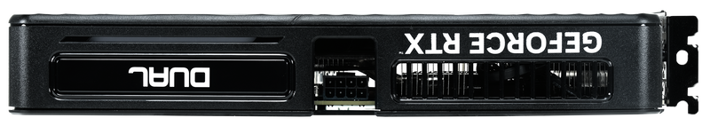 Visning av tilkoblinger på Palit GeForce RTX 5060 Ti Dual grafikkort