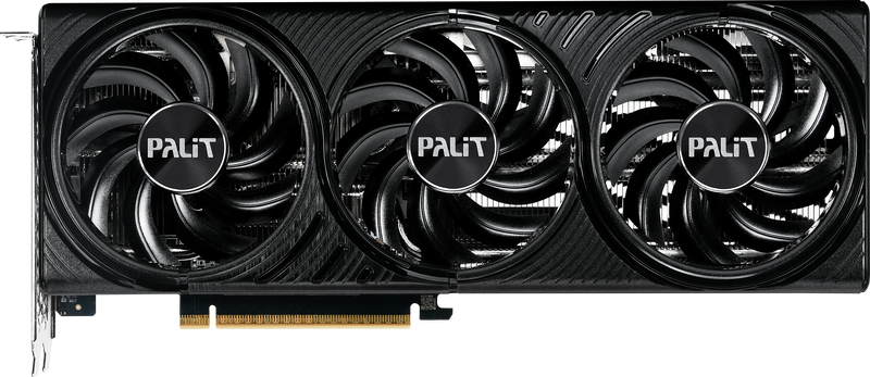 Detalj av Palit GeForce RTX 5060 Ti Infinity 3 OC vifte