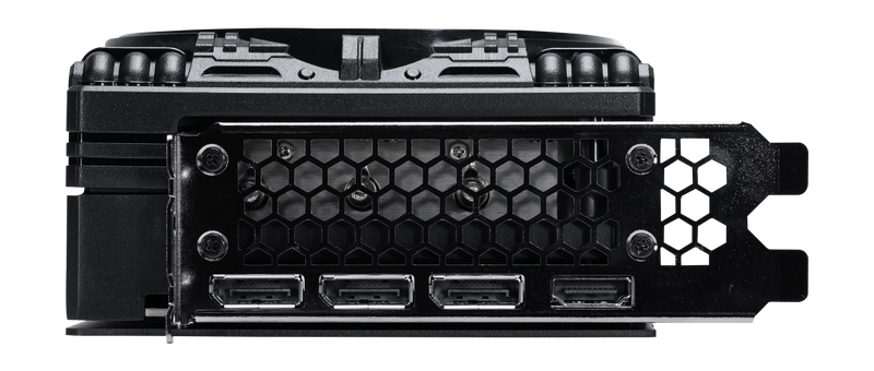 Palit GeForce RTX 5080 GamingPro OC detalj av vifte