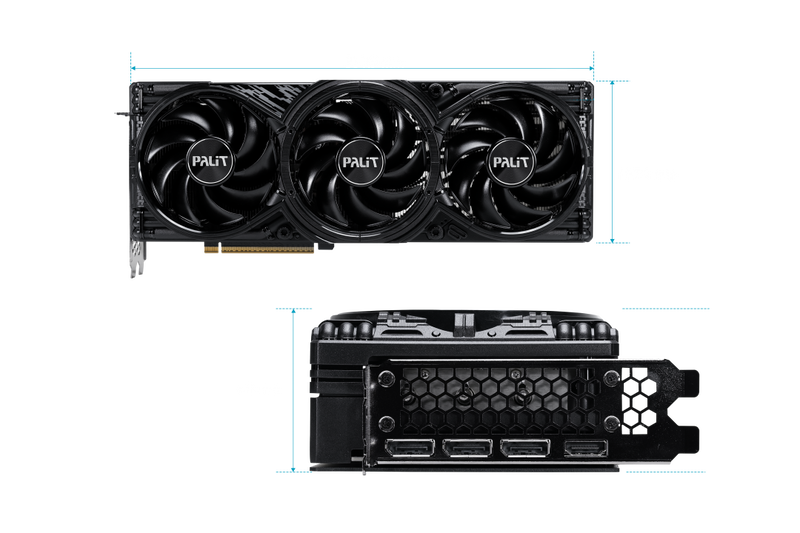 Palit GeForce RTX 5080 GamingPro OC montert i PC