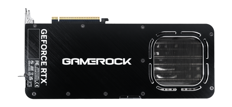 Palit GeForce RTX 5090 GameRock OC med RGB-belysning aktivert