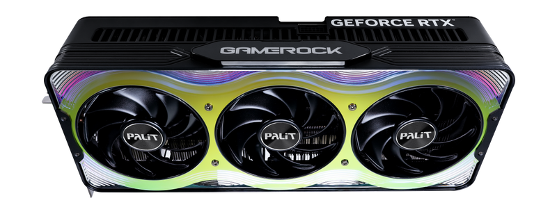 Sideprofil av Palit GeForce RTX 5090 GameRock grafikkort