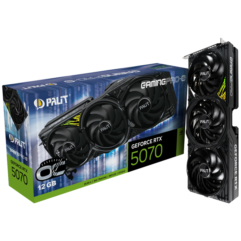 Palit RTX 5070 GamingPro-S OC grafikkort forfra