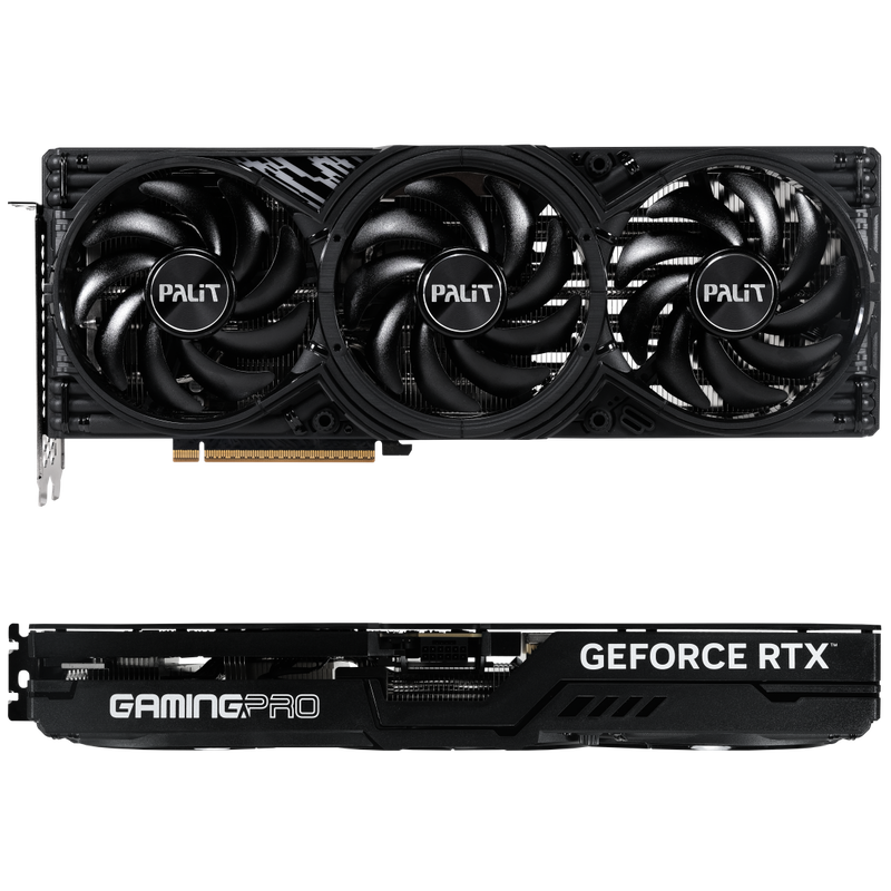 Detaljbilde av Palit RTX 5070 GamingPro-S OC grafikkort