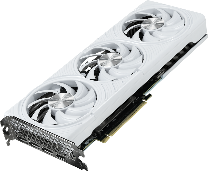 Palit GeForce RTX 5070 White OC grafikkort bakside