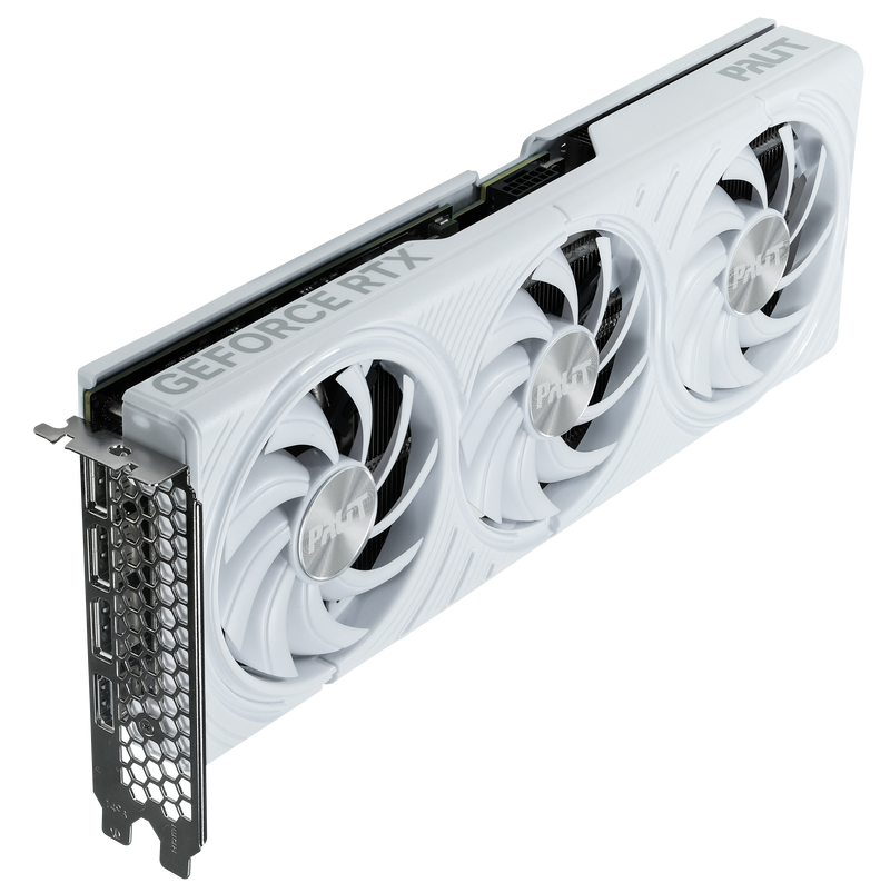 Palit GeForce RTX 5070 White OC grafikkort sideprofil