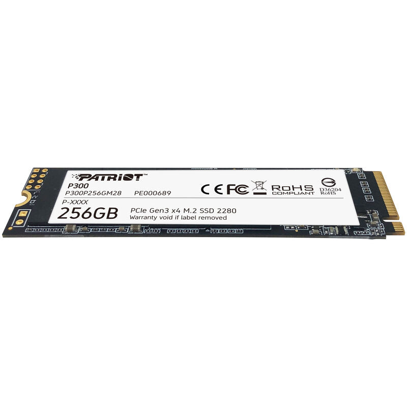 Detalj av Patriot P300 NVMe SSD 256 GB PCIe 3.0 M.2 2280
