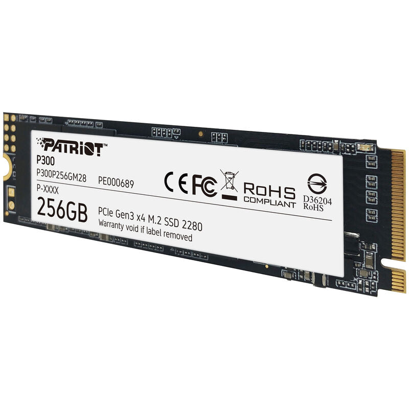 Patriot P300 NVMe SSD 256 GB PCIe 3.0 M.2 2280 forfra