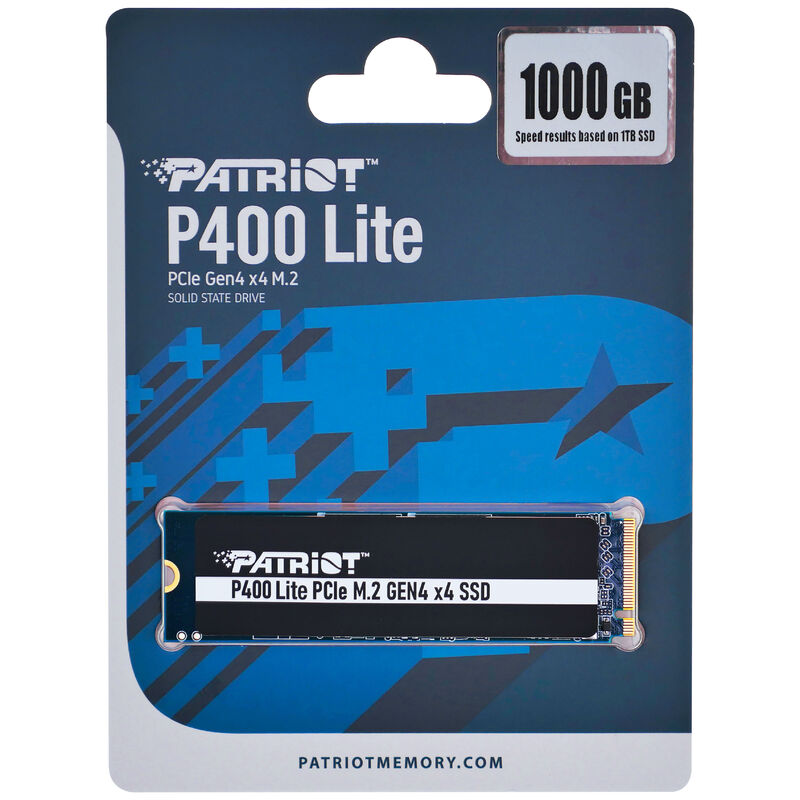 Nærbilde av Patriot P400 Lite NVMe SSD 1 TB PCIe 4.0 M.2 2280