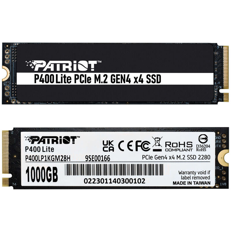 Detalj av Patriot P400 Lite NVMe SSD 1 TB PCIe 4.0 M.2 2280