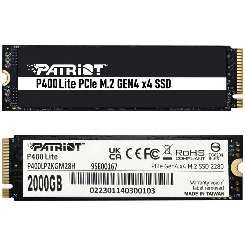 Detaljbilde av Patriot P400 Lite NVMe SSD 2 TB PCIe 4.0 M.2 2280