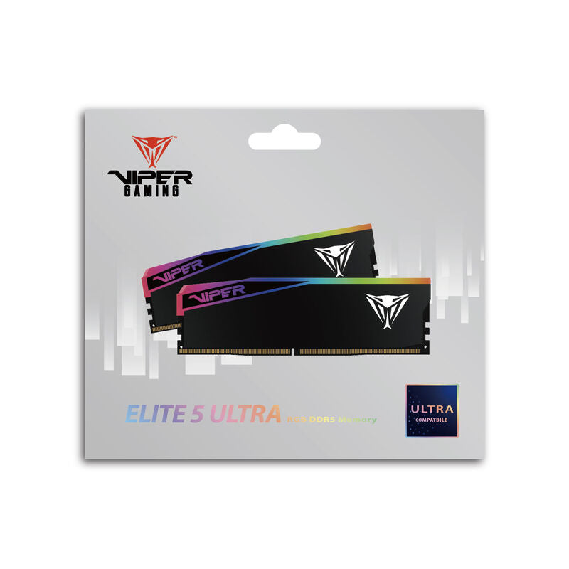 Sideprofil av Patriot Viper RGB Elite 5 Ultra DDR5-8000 CL36 RAM 48 GB svart