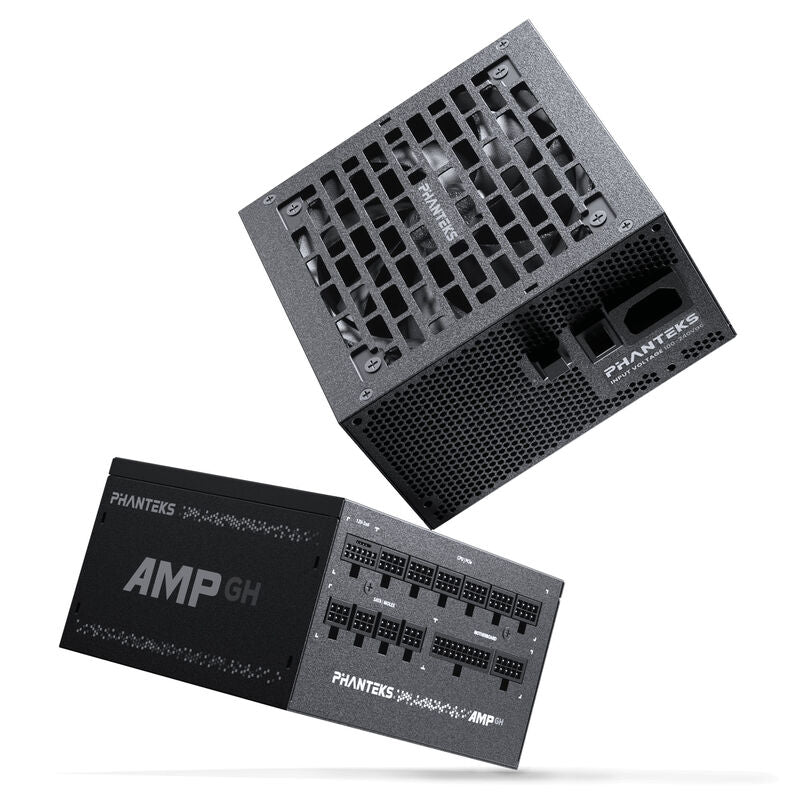 Nærbilde av Phanteks AMP GH strømforsyning 1200 W vifte