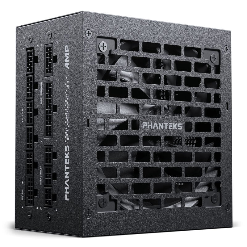 Phanteks AMP GH strømforsyning 850 W ATX 3.1 80 PLUS Gold svart forfra