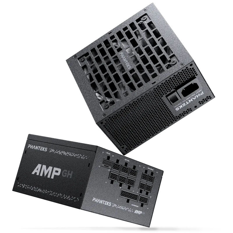 Detalj av modulære kabler på Phanteks AMP GH V2 strømforsyning 1000 W