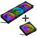 PHANTEKS D30 PWM D-RGB vifte 120 mm svart forfra