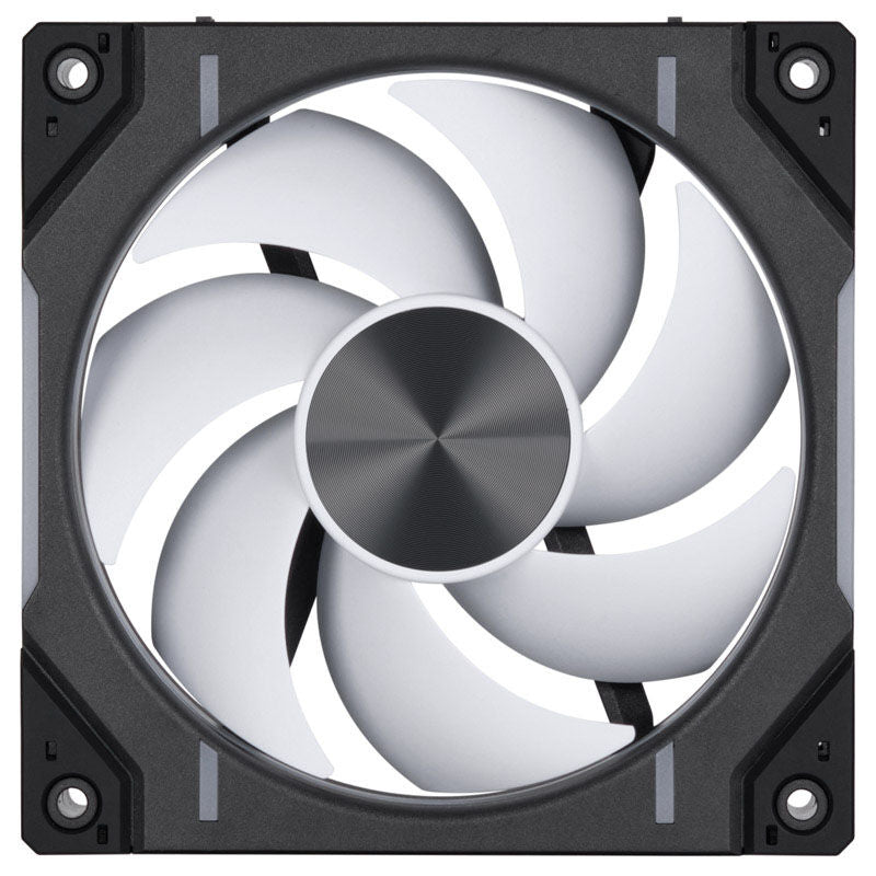PHANTEKS D30 PWM D-RGB vifte 120 mm svart nærbilde av RGB-lys
