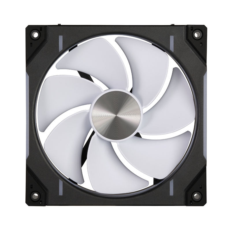 Detalj av Phanteks D30 Reverse Airflow D-RGB vifte 140 mm PWM svart vifteblader