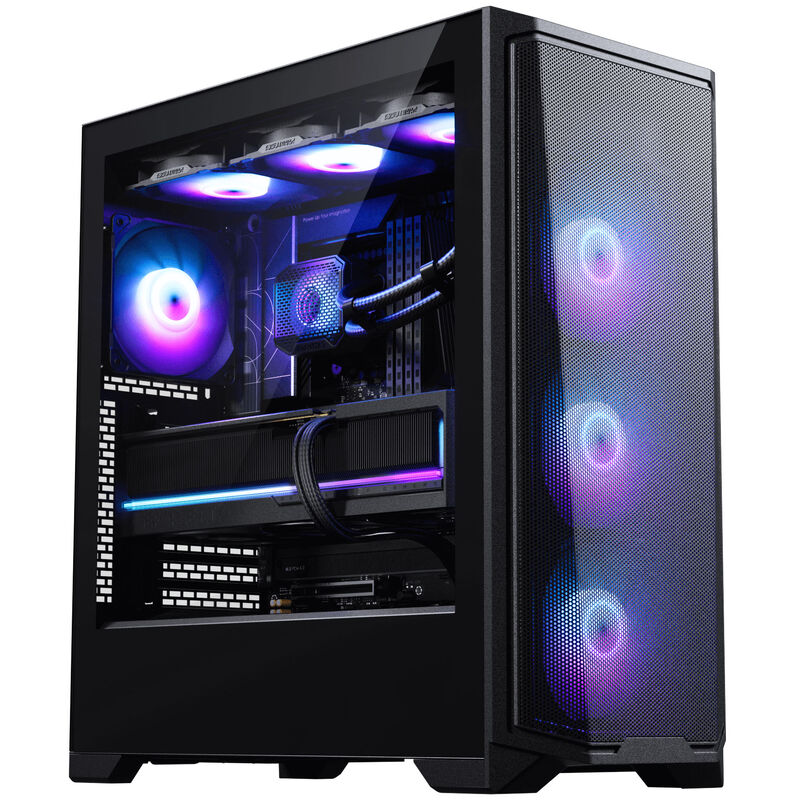 Phanteks Eclipse G370A kabinett bakside med tilkoblinger