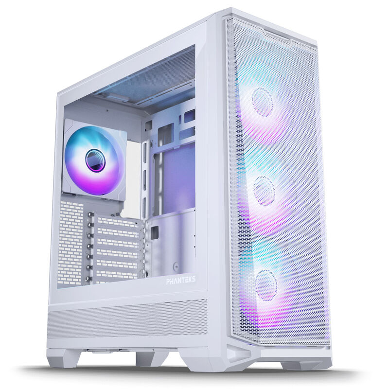 PHANTEKS Eclipse G400A kabinett midtårn E-ATX herdet glass D-RGB hvit foran