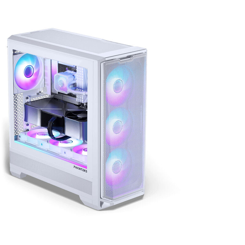 Nærbilde av mesh-frontpanel på PHANTEKS Eclipse G400A kabinett