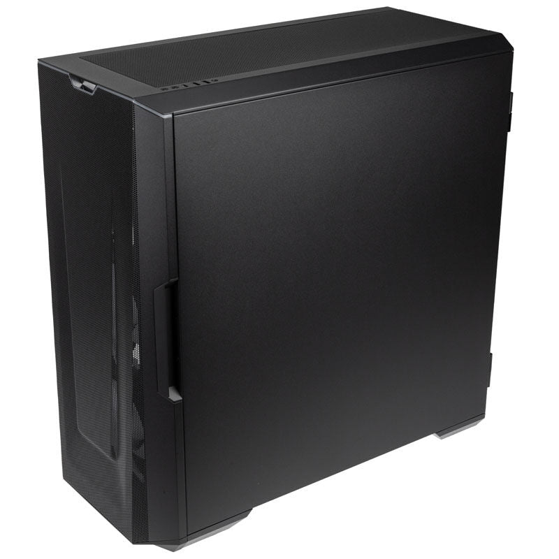 Detaljbilde av PHANTEKS Eclipse G500A D-RGB kabinett sidepanel i herdet glass