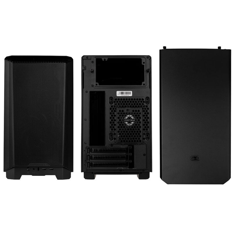 PHANTEKS Eclipse P200A Mini-ITX kabinett minitårn svart mesh montert med komponenter