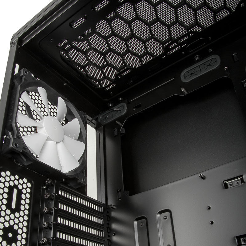 Front I/O-porter på PHANTEKS Enthoo Pro kabinett midtårn svart vindu E-ATX