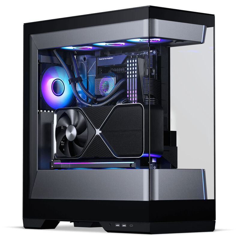 PHANTEKS Evolv S2 kabinett midtårn E-ATX RGB herdet glass svart bakside