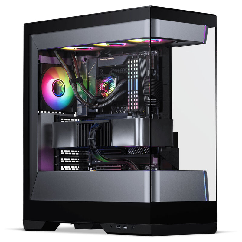 PHANTEKS Evolv S2 kabinett midtårn E-ATX RGB herdet glass svart detalj av RGB-vifte
