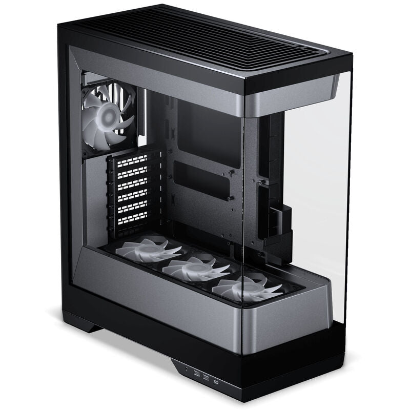 PHANTEKS Evolv S2 kabinett midtårn E-ATX RGB herdet glass svart montert med hardware