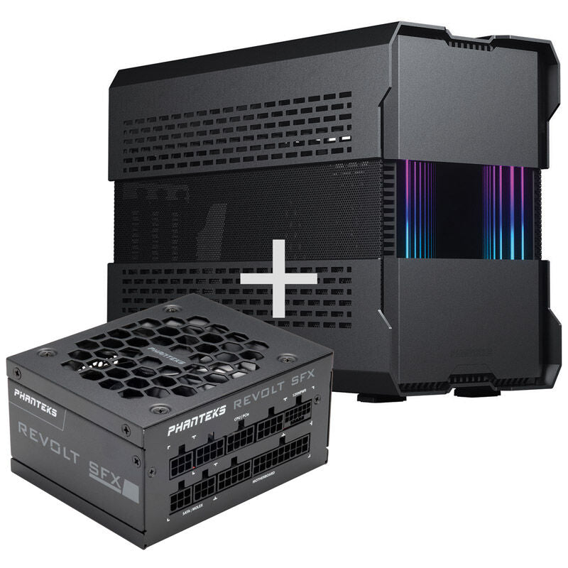 PHANTEKS Evolv Shift XT Mini-ITX kabinett forfra svart