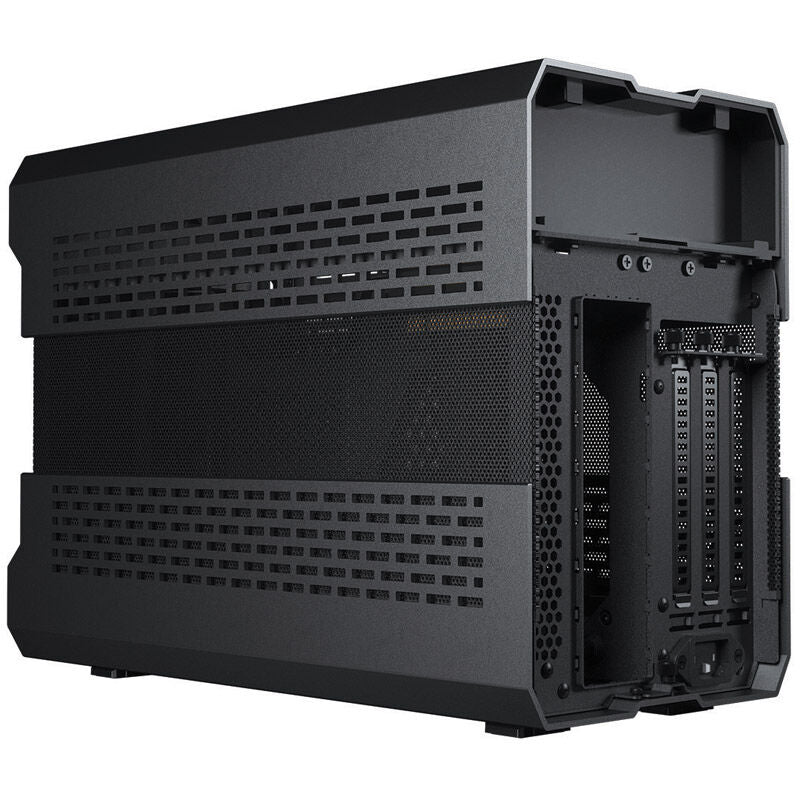 PHANTEKS Evolv Shift XT Mini-ITX kabinett detalj av herdet glass