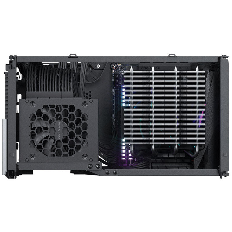 PHANTEKS Evolv Shift XT Mini-ITX kabinett oversikt over innvendig layout
