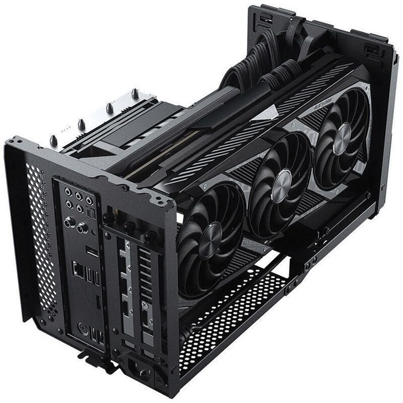 PHANTEKS Evolv Shift XT Mini-ITX kabinett nærbilde av RGB-belysning