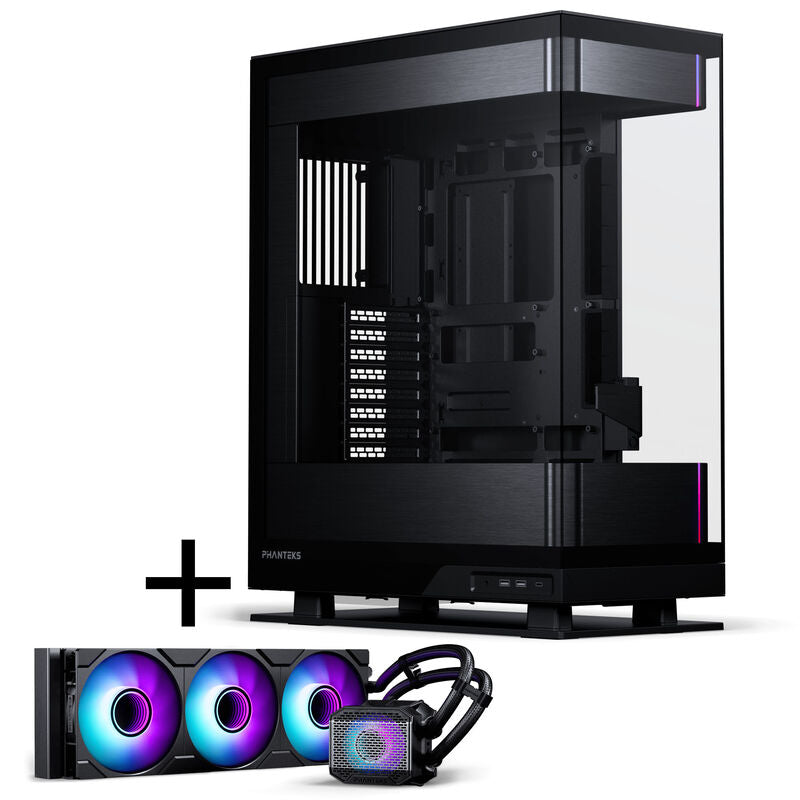 PHANTEKS Evolv X2 kabinett midtårn E-ATX forfra med tempered glass