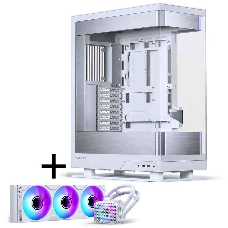 PHANTEKS Evolv X2 kabinett midtårn E-ATX DRGB hvit forfra