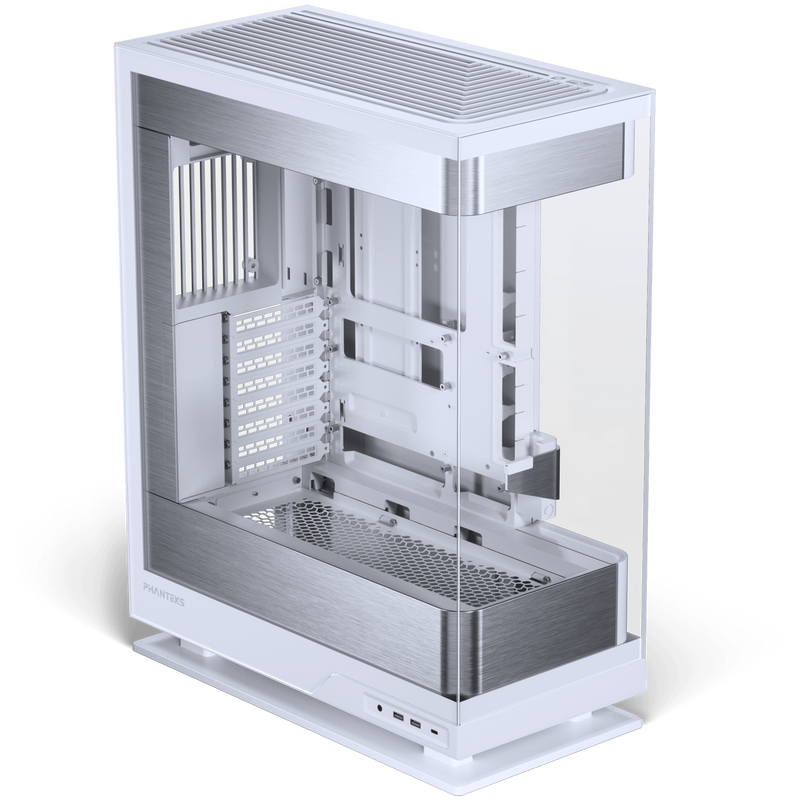 PHANTEKS Evolv X2 kabinett midtårn E-ATX DRGB hvit montert med komponenter