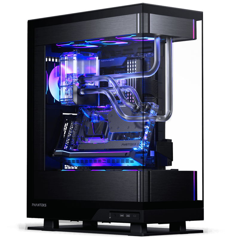 PHANTEKS Evolv X2 kabinett midtårn E-ATX herdet glass DRGB svart bakside