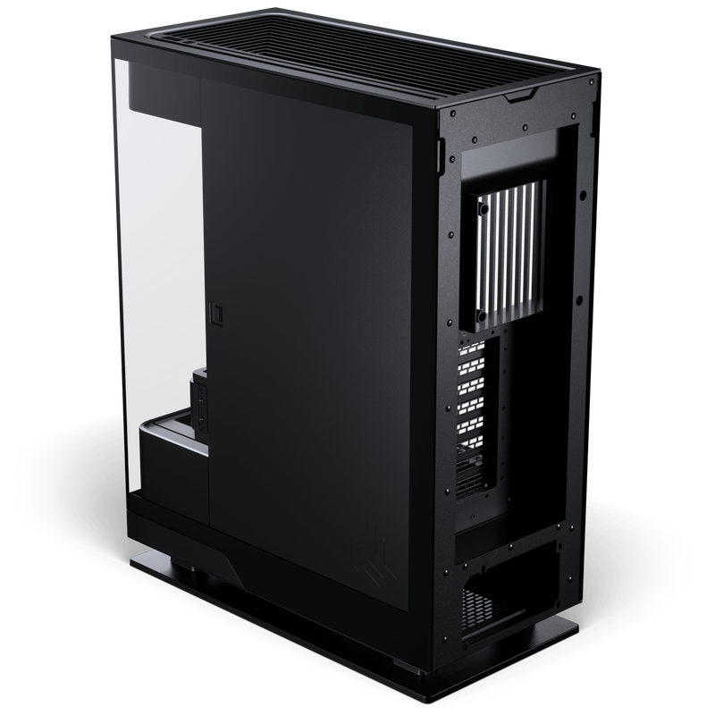Nærbilde av D-RGB-belysning på PHANTEKS Evolv X2 kabinett midtårn E-ATX herdet glass DRGB svart